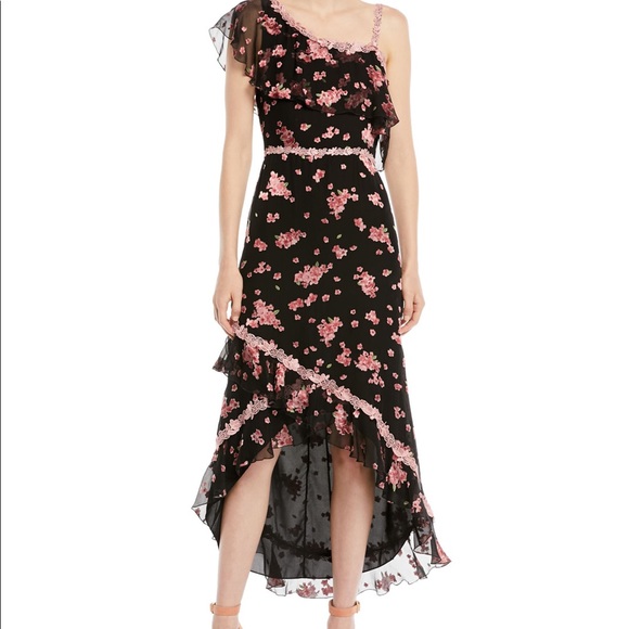 Alice + Olivia Caydon One-Shoulder Floral Dress - Picture 1 of 4